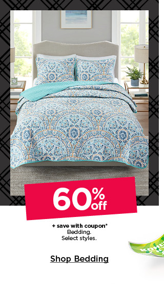 60% off plus save with coupon on bedding. select styles. shop bedding.