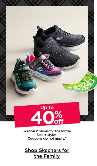 up to 40% off skechers shoes for the family. coupons do not apply. shop skechers for the family.