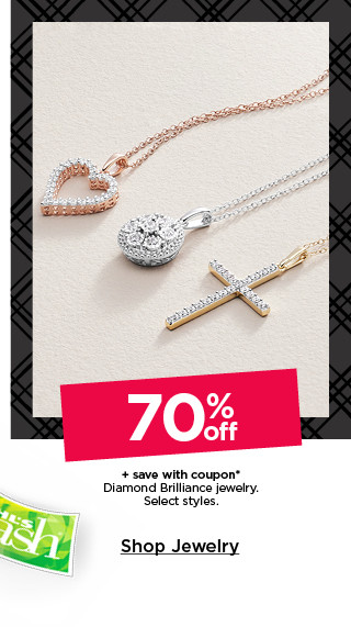 70% off plus save with coupon on diamond brilliance jewelry. select styles. shop jewelry.