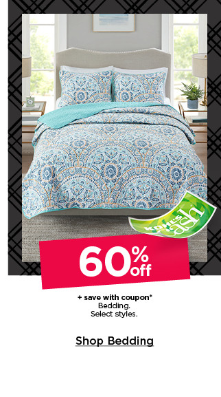 60% off plus save with coupon bedding. select styles. shop bedding.