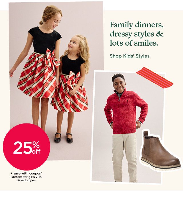 25% plus save with coupon on dresses for girls. select styles. shop kids' styles.