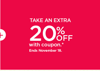 take an extra 20% off with coupon. shop now.