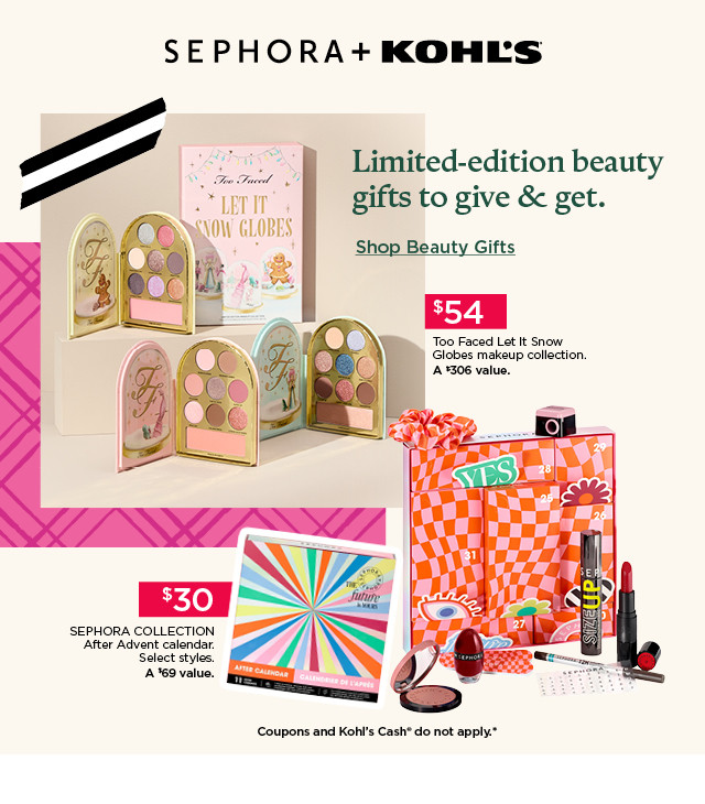 limited edition beauty gifts to give and get. shop beauty gifts.