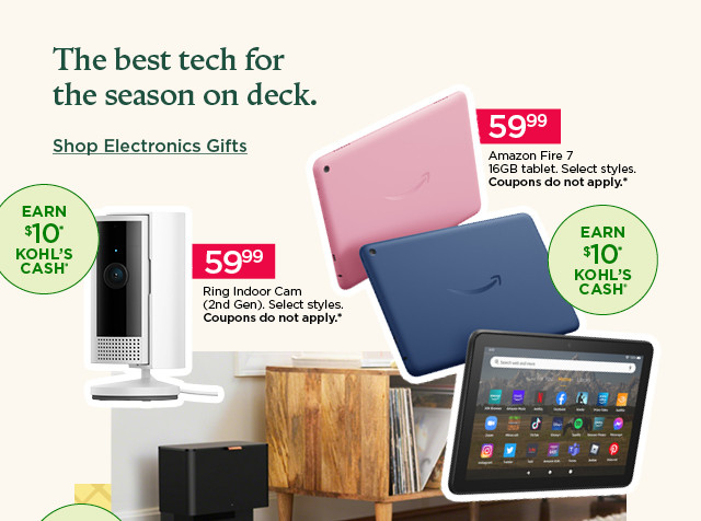 the best tech for the season on deck. shop electronics gifts.