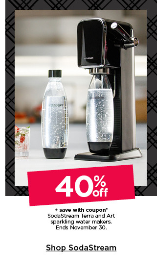 40% off plus save with coupon sodastream terra and art sparkling water makers. shop sodastream.