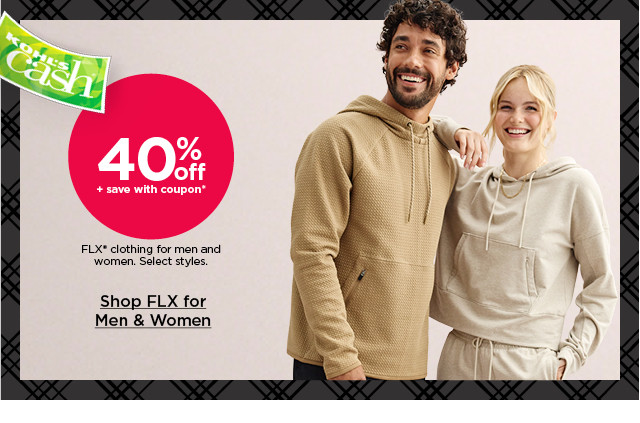 40% off plus save with coupon flx clothing for men and women. select styles. shop flx for me and women.