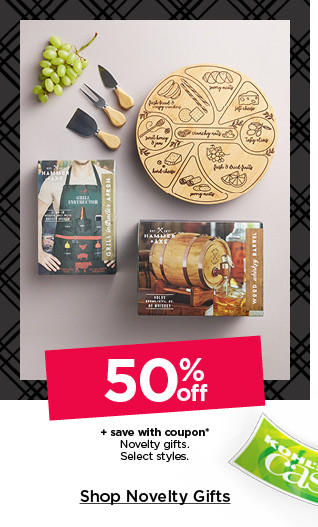 50% off plus save with coupon novelty gifts. select styles. shop novelty gifts.