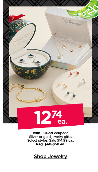 12.74 each with 15% off coupon on silver or gold jewelry gifts. shop now.