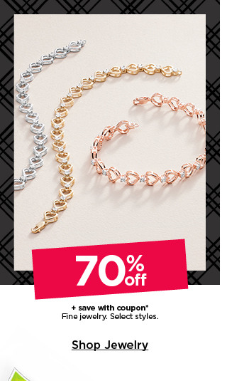 70% off plus save with coupon on fine jewelry. select styles. shop jewelry.