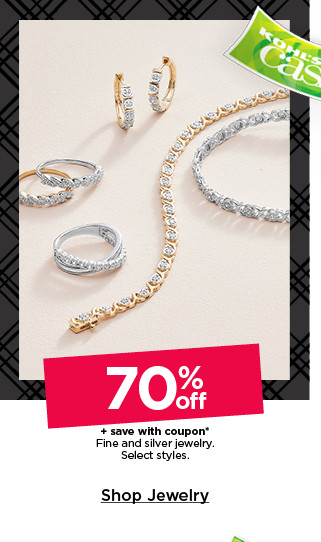 70% off plus save with coupon on fine and silver jewelry. select styles. shop jewelry.