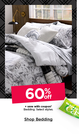 60% off plus save with coupon bedding. select styles. shop bedding.