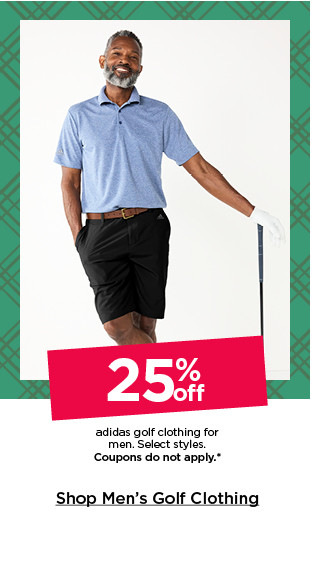 25% off under armour golf clothing for men and big and tall. select styles. coupons do not apply. shop men's golf clothing.