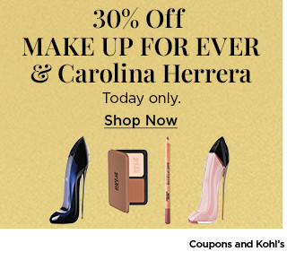 30% off make up for ever and carolina herrera. shop now.