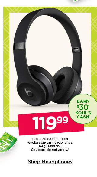 119.99 beats solo3 bluetooth wireless on-ear headphones. coupons do not apply. shop headphones.