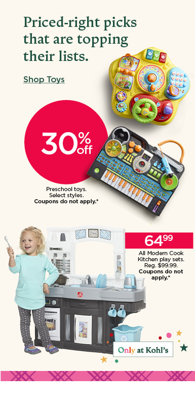 priced-right picks that are topping their lists. shop toys.