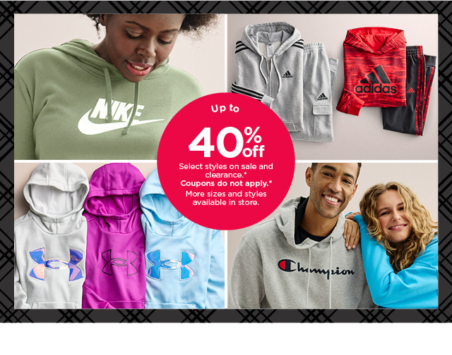 up to 40% off select styles on sale and clearance. coupons do not apply. shop now.