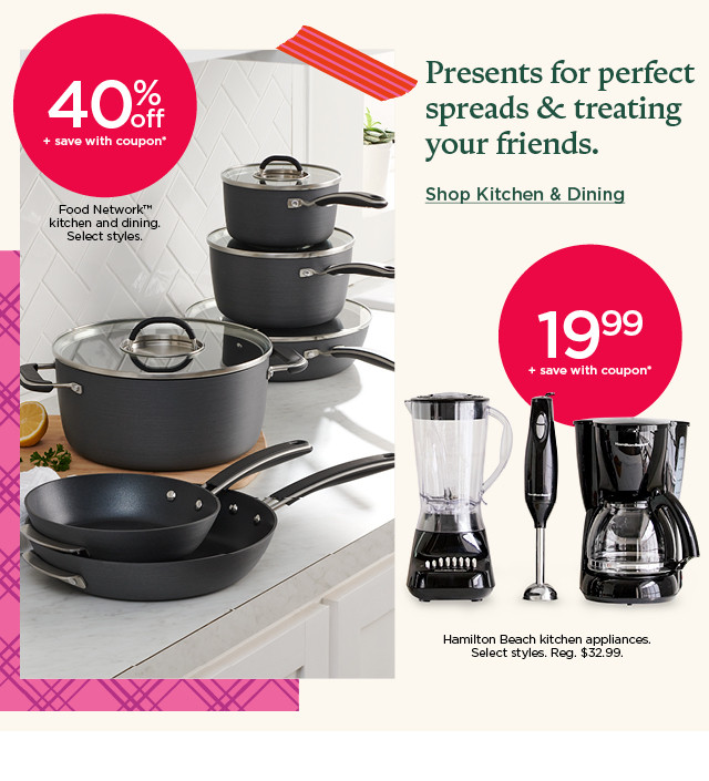 presents for perfect spreads and treating your friends. shop kitchen and dining.