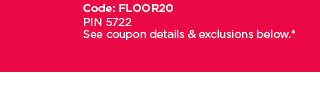 take an extra 20% off your floor care purchase. shop now.