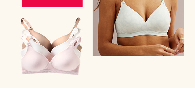 support, comfort and feel-good prices. shop bras.