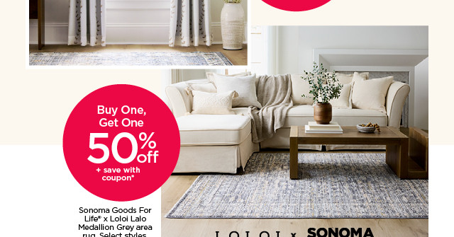 buy one get one 50% off plus save with coupon sonoma goods for life lindly embroidery 2-pack curtains. select styles. shop rugs and curtains.