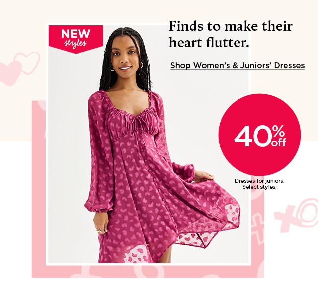 40% off dresses for juniors. shop women's and junior's dresses.