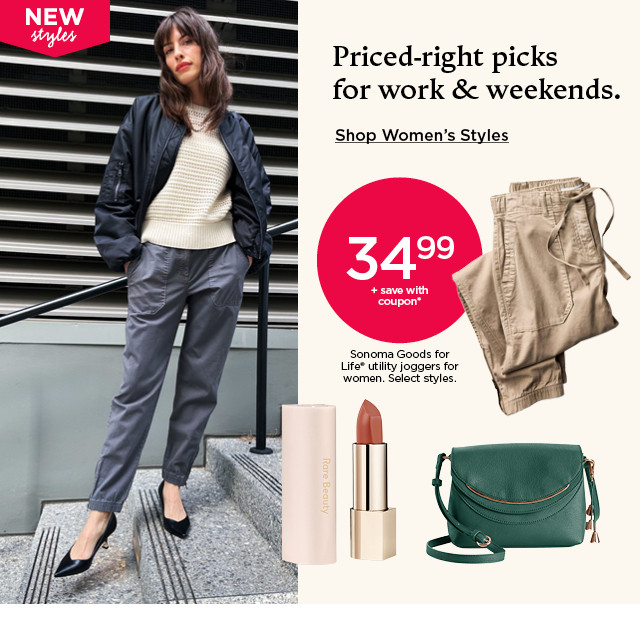 priced-right picks for work and weekends. shop women's styles.