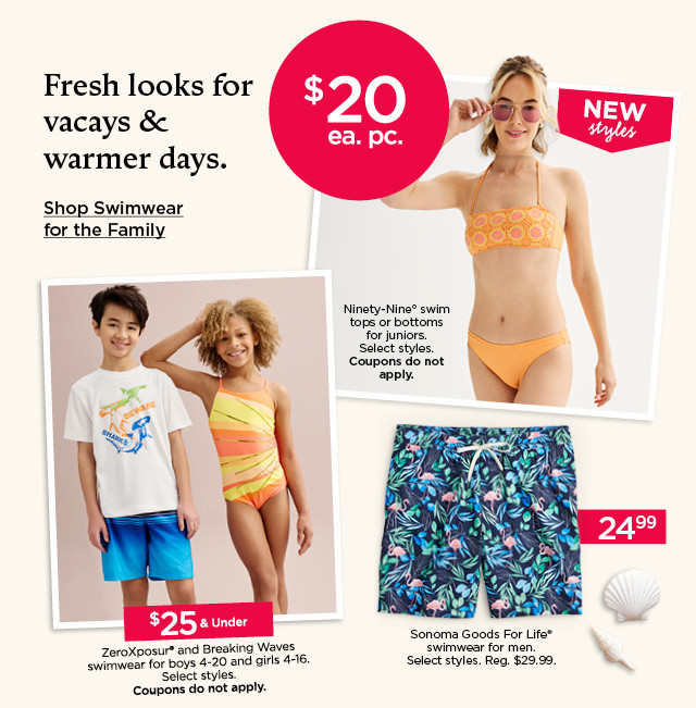 Shop & save on swimwear, kids' styles & luggage for spring break 😎 - Kohls