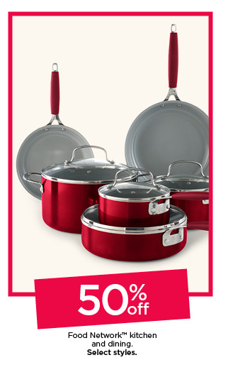 50% off Food Network grilling. Select styles.