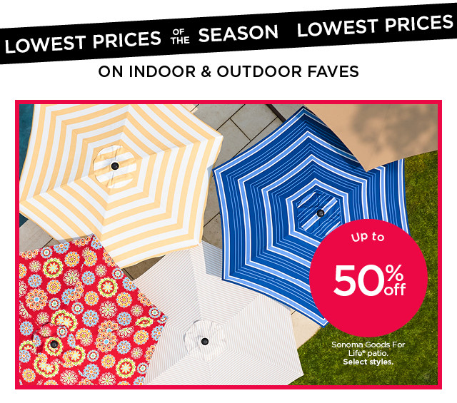 Lowest prices of the season for grilling and chilling. 40% off Sonoma Goods for Life patio furniture. Select styles.