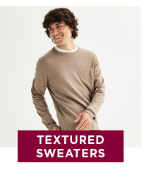 shop mens textured sweaters.