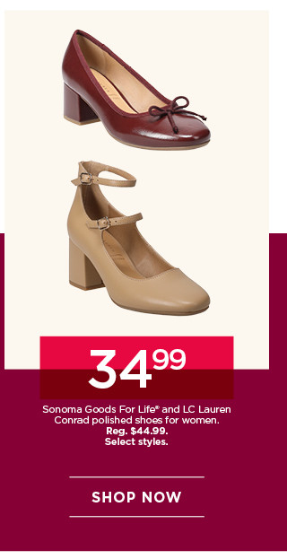 34.99 sonoma goods for life and LC lauren conrad polished casual shoes for women. select styles. shop now.