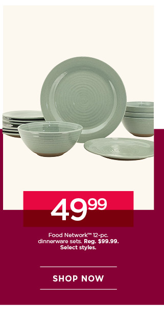 49.99 Food Network 12-pc. dinnerware sets. Select styles. Shop now.