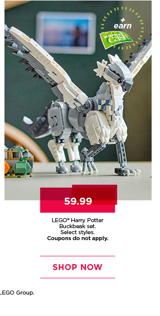 59.99 LEGO Harry Potter Buckbeat set. Select styles. Coupons do not apply. Shop now.