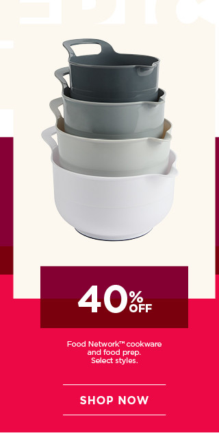 40% off Food Network cookware and food prep. Select styles. Shop now.