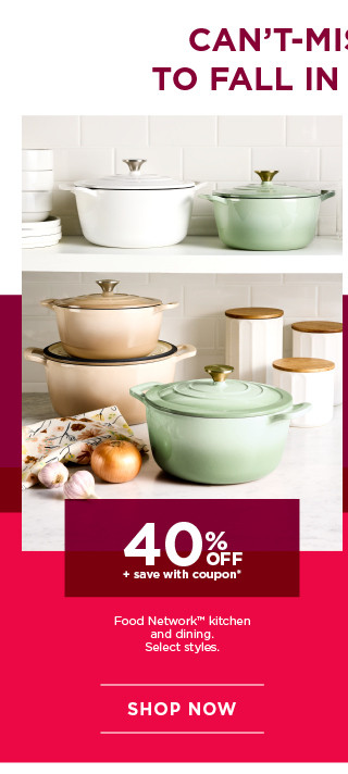 40% off plus save with coupon Food Network kitchen and dining. Select styles. Shop now.