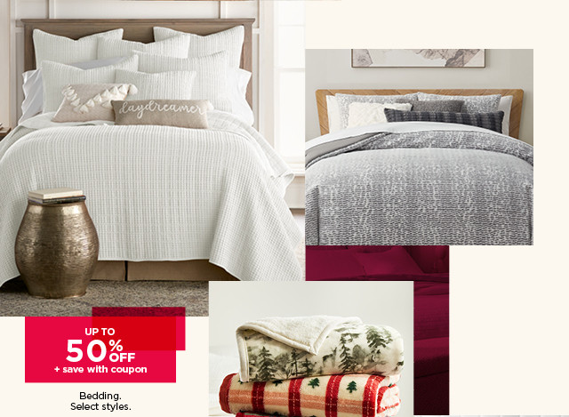 Up to 50% off plus save with coupon bedding. Select styles. Shop now.