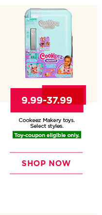 9.99 to 37.99 Cookeez Makery toys. Select styles. Toy-coupon eligible only. Shop now.