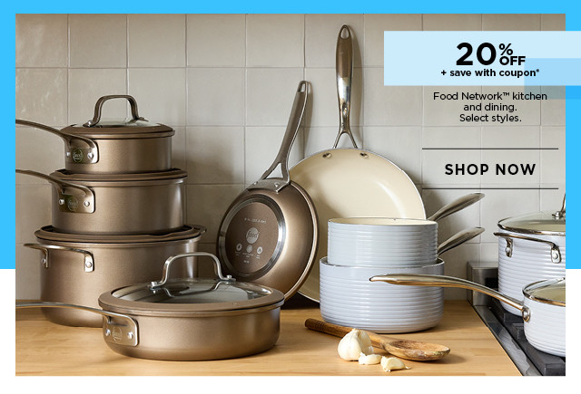 20% off plus save with coupon on Food Network kitchen and dining. Select styles. Shop now.