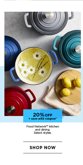 20% off plus save with coupon Food Network kitchen and dining. Select styles. Shop now.