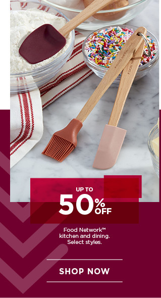 Up to 50% off Food Network kitchen and dining. Select styles. Shop now.