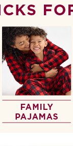 shop family pajamas.