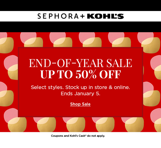 end-of-the-year sephora sale. up to 50% off select styles.