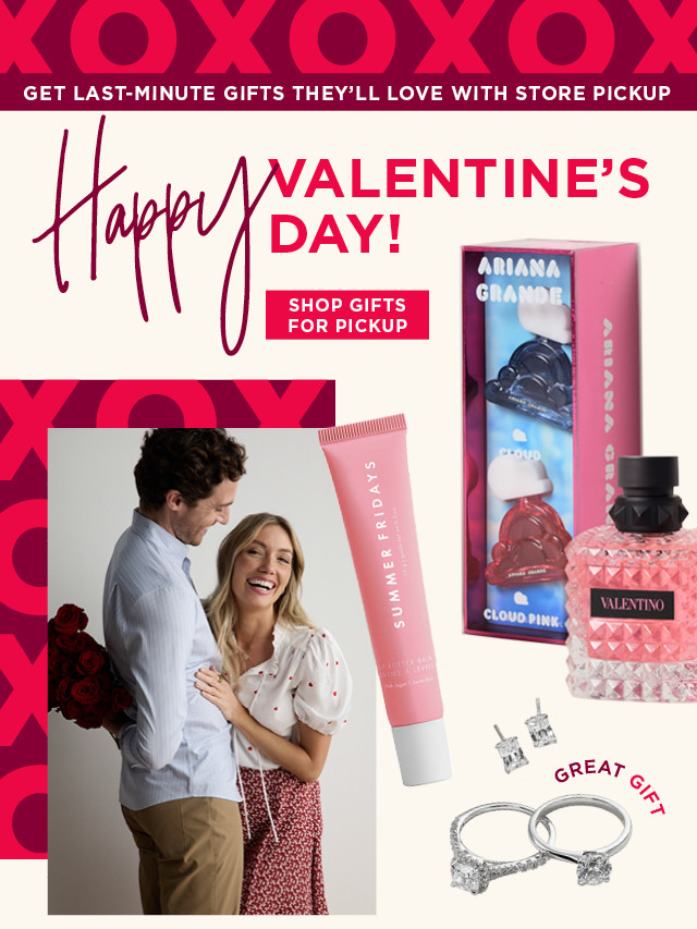 happy valentine's day! shop gifts for pickup. 