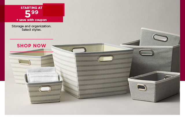 starting at 5.99 storage and organization