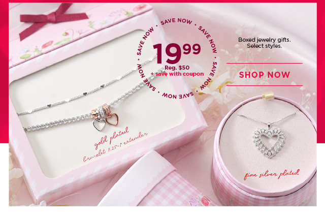 boxed jewelry gifts. select styles.