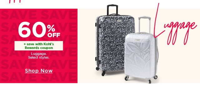 60% off luggage