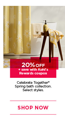 20% off celebrate together spring bath collection with kohl's rewards coupon