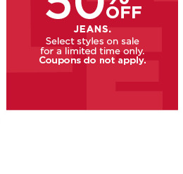 up to 50% off levi's. select styles. coupons do not apply. shop now. 