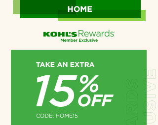 take an extra 15% off with promo code HOME15. shop now.