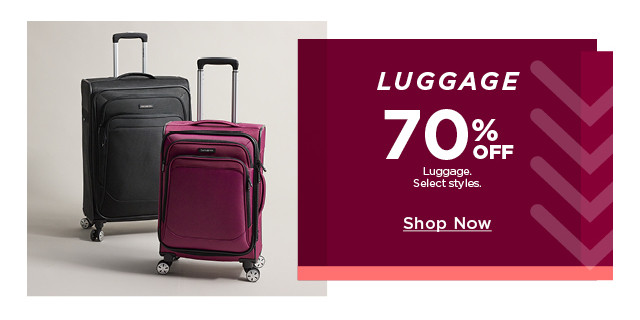 70% off luggage